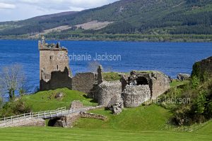The ruins of Urquart castle are on the banks of the famed Loch Ness, near the city of Inverness.