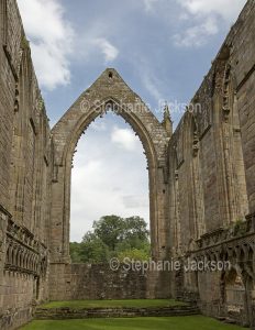 The ruins of Bolton abbey near Skipton in the Yorkshire Dales, England.