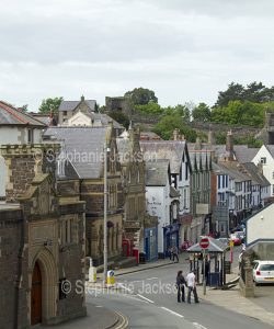 Main street in the Welsh town of Conwy.