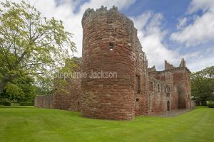 The ruins of Edzell castle, in Scotland.