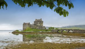 Eilean Donan castle, beside the Kyle of Lochalsh at the village of Dornie in Scotland.