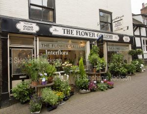 Florist, flower shop, The Flower Gallery, in the British town of Congleton in Cheshire, England.