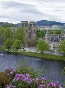 River Ness at Inverness, Scotland.