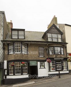 Pub in the British coastal town of Lyme Regis in West Dorset, England.