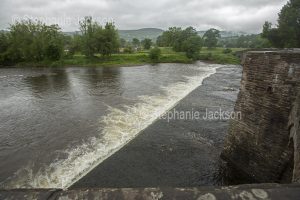 The River Usk at Crickhowell in Wales.