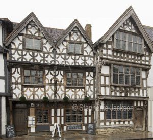 Historic buildings in Stratford-upon-Avon, Warwickshire, England - the birthpace of William Shakespeare
