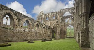 Ruins of Tintern abbey in Wales.