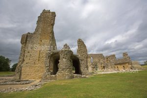 Ruins of old Sherborne castle, Castleton, Dorset, England