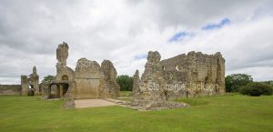 Ruins of old Sherborne castle, Castleton, Dorset, England