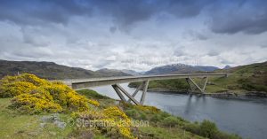 This iconic bridge slices through a stunning landscape near the village of Kylesku in Scotland.