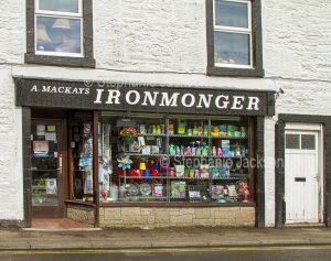 The Ironmongers shop in the town of Tarbert in Scotland.