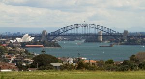 Sydney harbour bridge, iconic structure in NSW Australia