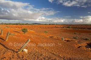 Dam devoid of water during drought near Childara outstation on Lake Everard station in outback South Australia.